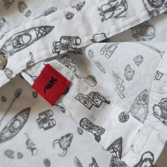 Mountain Khakis White & Gray Relaxed Fit Mens Cotton Shirt. Size Medium - Picture 12 of 12